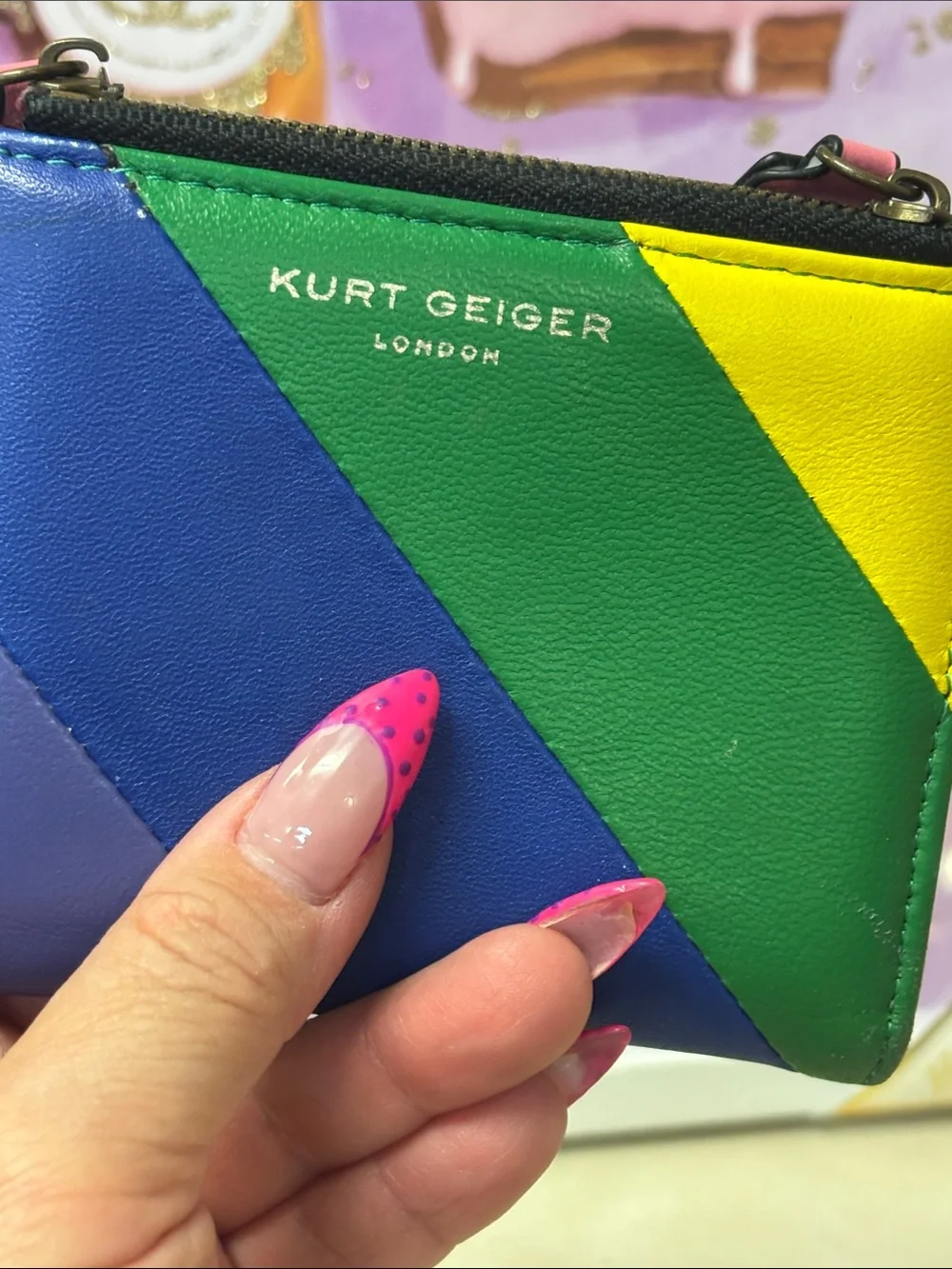 Kurt Geiger Rainbow🌈Zipper Wallet
